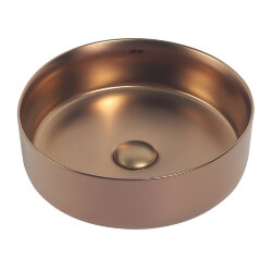 Abber Раковина накладная 360x360мм Bequem, розовое золото арт. AC2108MRG