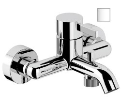 Remer Смеситель для ванной однорычажный Metrica MC05BO без донного клапана, белый матовый Remer Смеситель для ванной однорычажный Metrica MC05BO без донного клапана, белый матовый