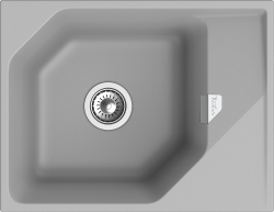 Мойка для кухни 650x500 Locus Rivelato, серая арт. LS-65 grigio metallizzato Мойка для кухни 650x500 Locus Rivelato, серая арт. LS-65 grigio metallizzato