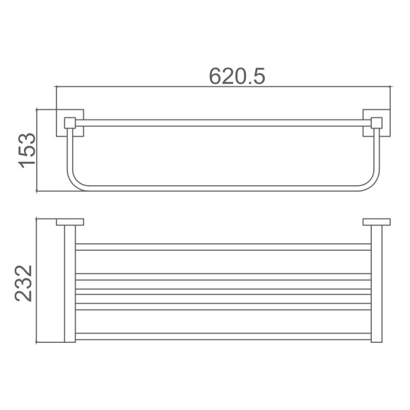 Полка для полотенец, Haiba, черный арт. HB8924 Полка для полотенец, Haiba, черный арт. HB8924