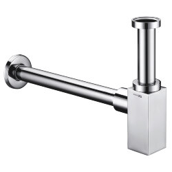 WasserKRAFT Сифон для раковины a072 цвет: нержавеющая сталь