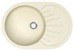 Azario Кухонная мойка Flora 730x450x215 искусственный мрамор, бежевый FLORA арт. CS00079912