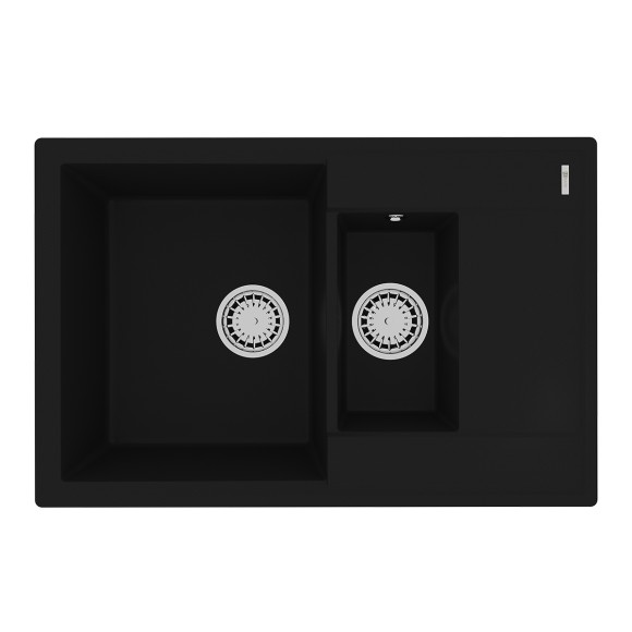 Кухонная мойка 760 Lemark Ramza, черный арт. 9910037