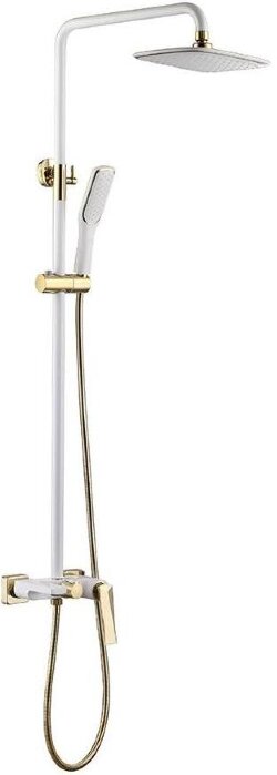 Boheme Стойка для душа со смесителем белый+золото Venturo арт. 388-W Boheme Стойка для душа со смесителем белый+золото Venturo арт. 388-W