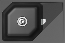 Мойка для кухни 750x500 Locus Rivelato, черная арт. LS-75 antracite Мойка для кухни 750x500 Locus Rivelato, черная арт. LS-75 antracite