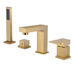 Abber Смеситель на борт ванны Daheim, золото арт. AF8213G Abber Смеситель на борт ванны Daheim, золото арт. AF8213G