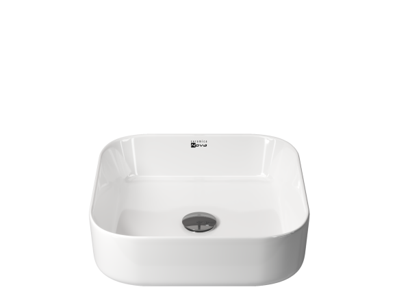 Ceramica Nova Раковина накладная квадратная (белый) Element арт. CN1603