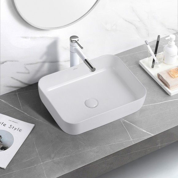 Abber Раковина накладная 500x390мм Rechteck, белый арт. AC2202