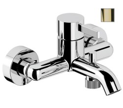 Remer Смеситель для ванной однорычажный Metrica MC05DO без донного клапана, золото глянцевый Remer Смеситель для ванной однорычажный Metrica MC05DO без донного клапана, золото глянцевый