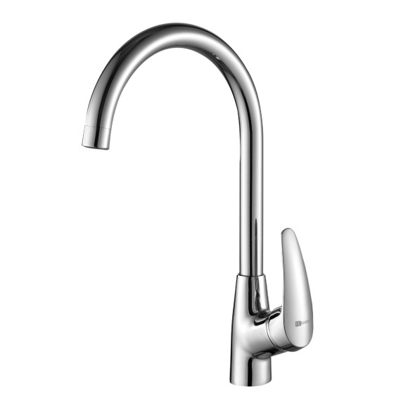 Смеситель для кухни с высоким поворотным изливом, Lemark Linara, хром арт. LM0405C