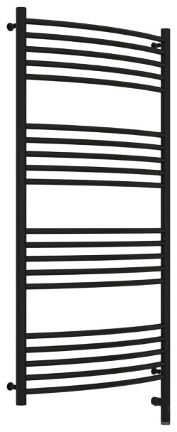 Электрический полотенцесушитель Богема 3.0 выгнутая 1200х600 МЭМ правый (матовый чёрный) Сунержа арт. 31-5803-1260