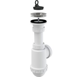 Alcaplast Сифон для кухонной мойки, белый арт. AG210712154