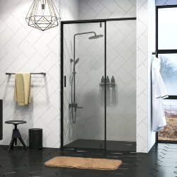 WasserKRAFT Душевая дверь elbe 74p12 200x100 цвет: черный