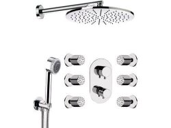 Remer Душевой комплект Minimal NT937S01, цвет: хром