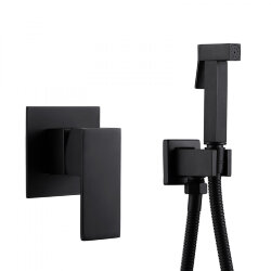 Abber Смеситель с гигиеническим душем Daheim, черный арт. AF8225B