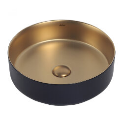 Abber Раковина накладная 400x400мм Bequem, черный арт. AC2109BG