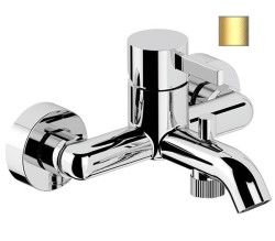 Remer Смеситель для ванной однорычажный Metrica MC05BG без донного клапана, золото матовый Remer Смеситель для ванной однорычажный Metrica MC05BG без донного клапана, золото матовый