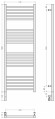 Электрический полотенцесушитель Модус 3.0 1200х400 МЭМ левый (состаренная латунь) Сунержа арт. 051-5700-1240