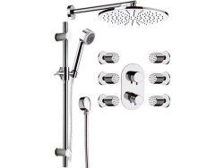 Remer Душевой комплект Minimal Thermo NT937S02, цвет: хром