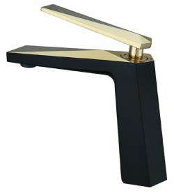 Boheme Смеситель для раковины черный, золото Venturo арт. 381-B Boheme Смеситель для раковины черный, золото Venturo арт. 381-B