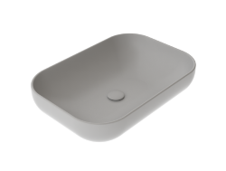 GSG Накладная раковина Easy EALAVRE60019, цвет: дымчато-серый