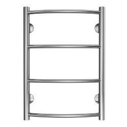 Azario Полотенцесушитель водяной 400/600 4 секции, нижнее/диагональное подключение, 1/2", хром, Verona арт. AZ04146