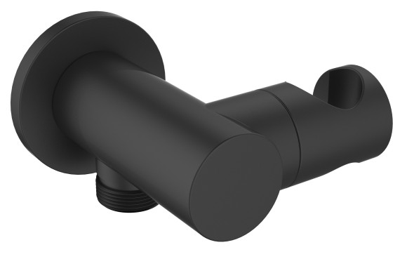Держатель для душа с отводом Esko, матовый черный арт. SH805 black