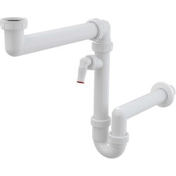 Alcaplast Сифон для кухонной мойки, белый арт. A872P