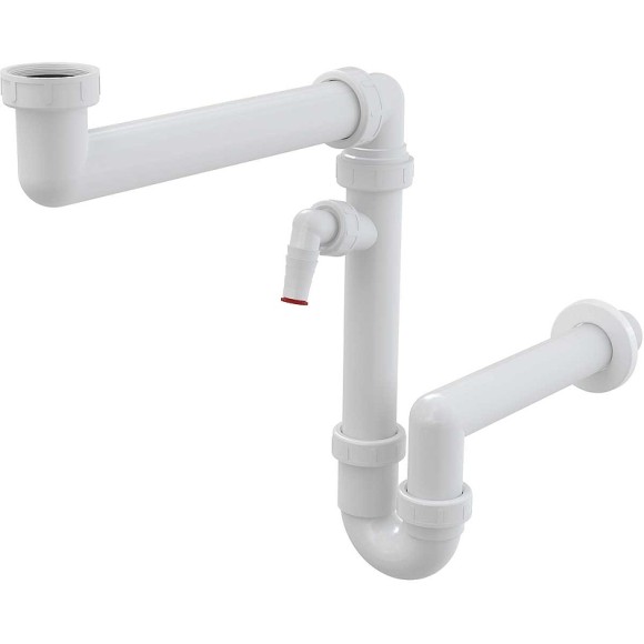 Alcaplast Сифон для кухонной мойки, белый арт. A872P