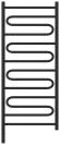 Электрический полотенцесушитель Элегия 3.0 1200х500 МЭМ левый (тёмный титан муар) Сунержа арт. 15-5818-1250