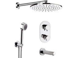 Remer Душевой комплект Minimal Thermo NT937S03, цвет: хром
