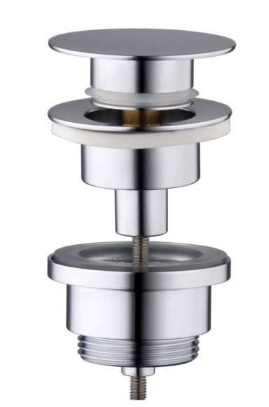 AQG Универсальный донный клапан click-clack, хром арт. 400090125