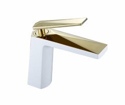 Boheme Смеситель для раковины белый, золото Venturo арт. 381-W Boheme Смеситель для раковины белый, золото Venturo арт. 381-W