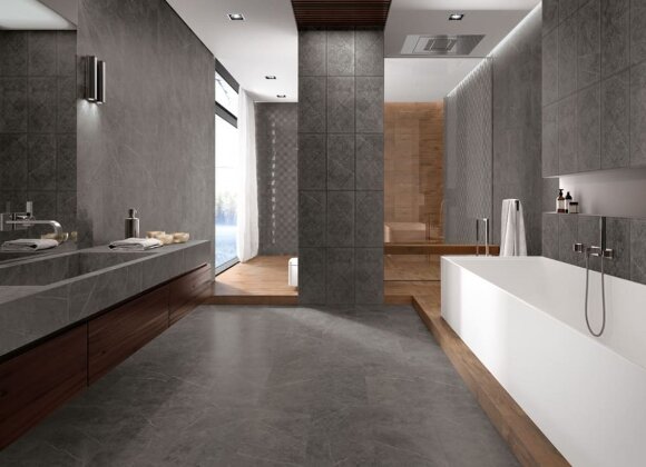 Italon Бордюр Антрачит Лондон Cerato 5x30, под мрамор Charme evo - 600090000353