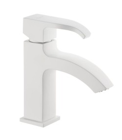 Emmevi однорычажный смеситель для раковины с донным клапаном, Niagara, белый арт. 74003/BIO Emmevi однорычажный смеситель для раковины с донным клапаном, Niagara, белый арт. 74003/BIO