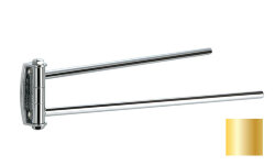 Stil Haus Полотенцедержатель двойной поворотный, золото, Hashi - HS16(16) Stil Haus Полотенцедержатель двойной поворотный, золото, Hashi - HS16(16)