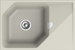 Мойка для кухни 750x500 Locus Rivelato, бежевая арт. LS-75 topazio Мойка для кухни 750x500 Locus Rivelato, бежевая арт. LS-75 topazio