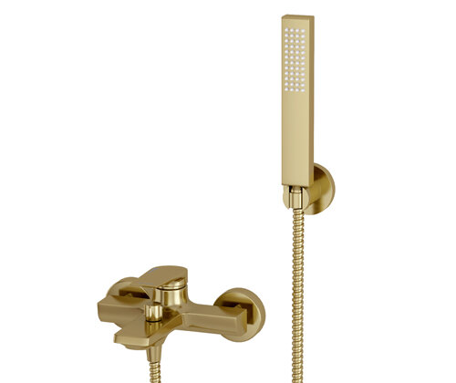 WasserKRAFT Смеситель для ванны с коротким изливом aisch 5501 цвет: золото