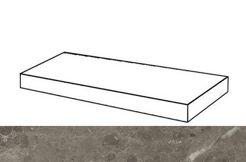 Italon Угловая ступень правая R.S. Grey Scalino Angolare Destro 33x60/Р.С. Грэй, под бетон, цемент, камень Room - 620070001221