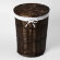WasserKRAFT Плетеная корзина для белья с крышкой еlbe wb-740-m цвет: коричневый