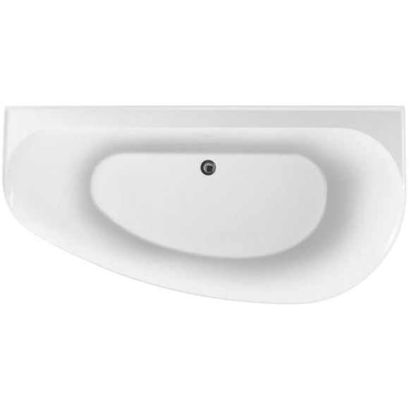 Allen Brau Акриловая ванна 160x78, асимметричная, Priority, 2.31005.21A цвет: белый матовый/антрацит