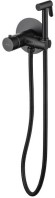 Allen Brau Смеситель с гигиеническим душем (с внутренней частью), Thermo Rund, 5.60001-31 цвет: черный матовый
