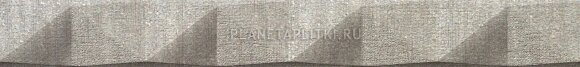 Azteca Керамическая плитка Cenefa Gris 3.5x30, под камень, Tempo арт. ПП-00009614