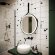 Sancos Зеркало для ванной комнаты SANCOS Dames D650 с подсветкой, ремень из натуральной черной кожи, арт. DA650
