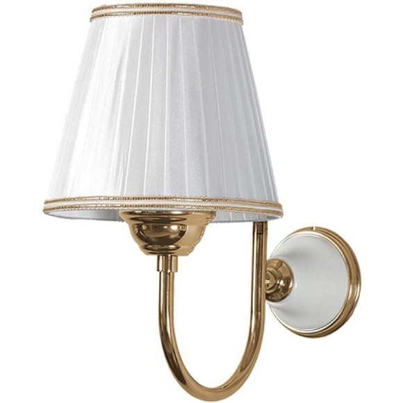 Tiffany World Настенная лампа светильника с основанием, Harmony, белый/золото TWHA029bi/oro без абажура
