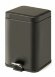 Gedy Квадратный контейнер для мусора с педалью (5 л. Argenta, черный арт. 2309(14)