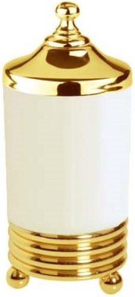 Boheme Настольный стакан для ватных дисков gold латунь, керамика, золото Hermitage gold арт. 10364
