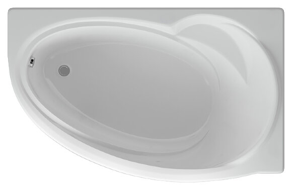Azario Акриловая ванна асимметричная 170x97 см, правосторонняя, Paolina - AV.0071170