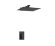 WasserKRAFT Встраиваемый комплект для душа с верхней душевой насадкой а20219 abens 2000 цвет: черный
