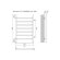 Azario Полотенцесушитель водяной 500/800 квадрат, 7 секций, боковое подключение, 3/4", хром, Ancona арт. AZ71558
